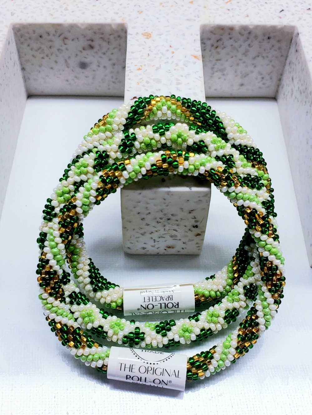LUCKY CHARM St. Patrick Day Original Roll-On Bracelets, Set of 3, 7" round, #2